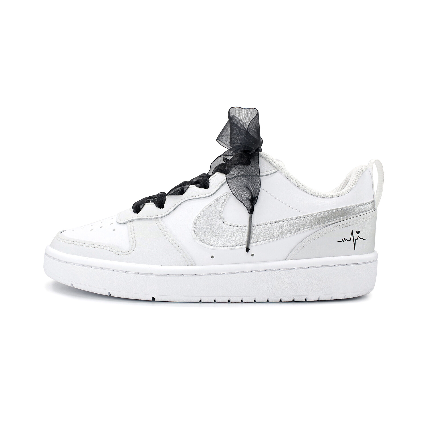 

Обувь для скейтбординга Court Borough для детей, начальная школа Nike, цвет Ash White Silver