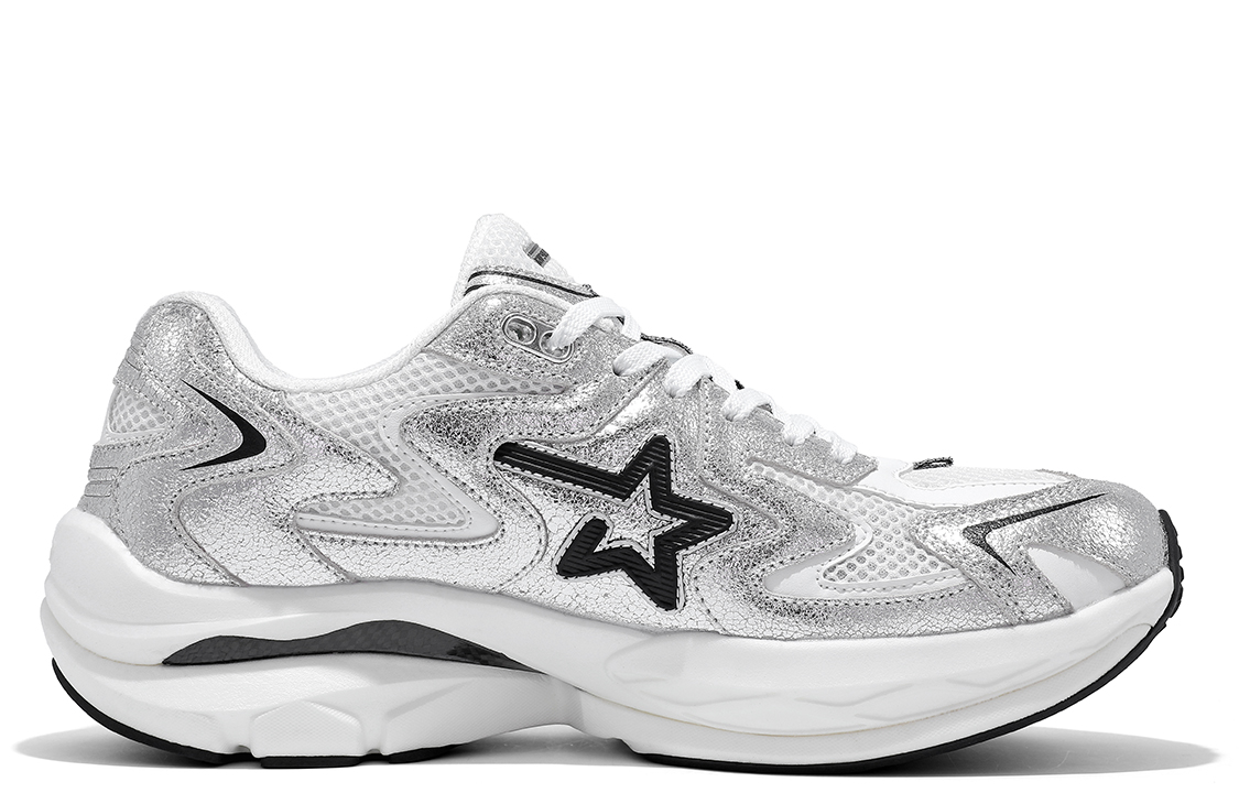 

Кроссовки для бега Performance Unisex Low-Top Silver/White/Black Ripstar