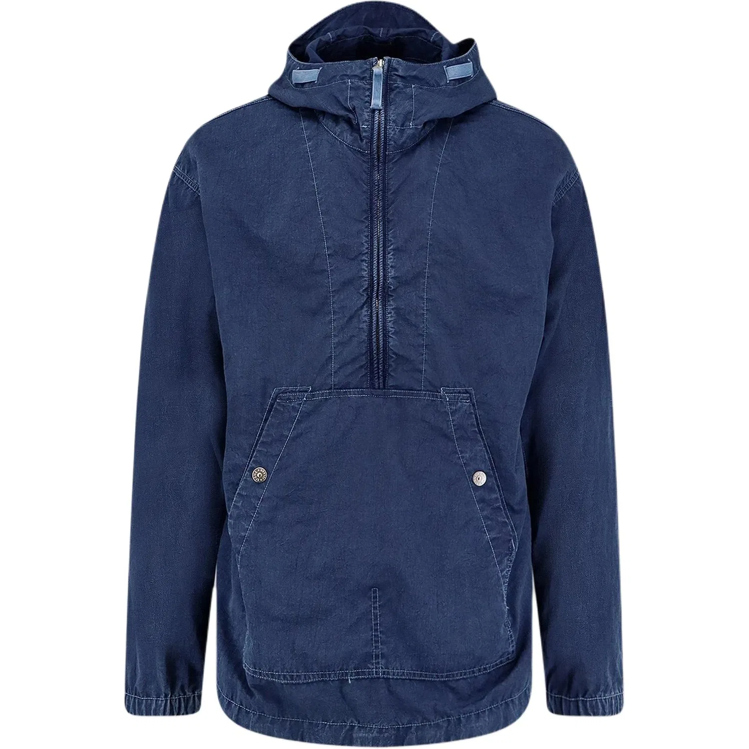 Полузастегнутая куртка Stone Island синяя