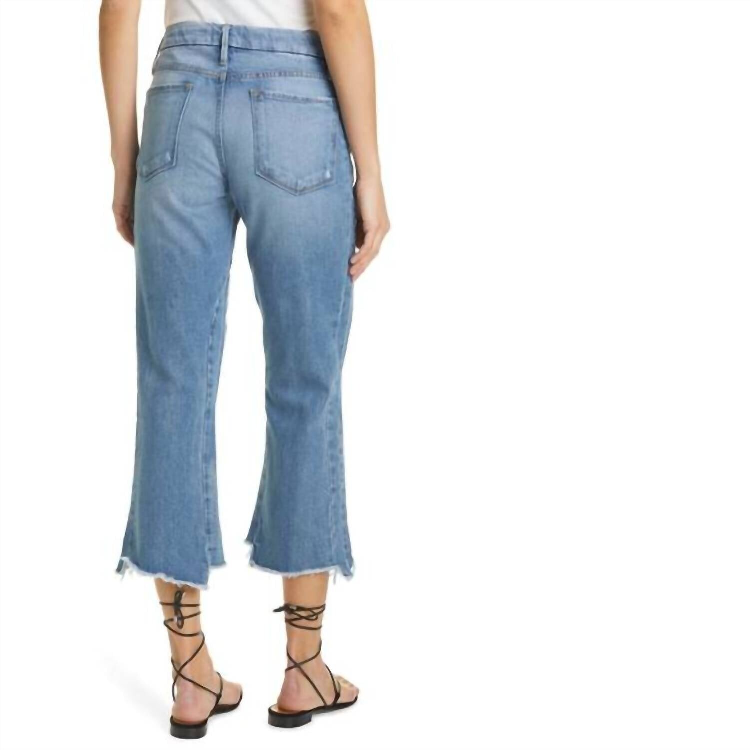 

Джинсы Le Crop Mini Boot с зубчатыми краями Masonic FRAME