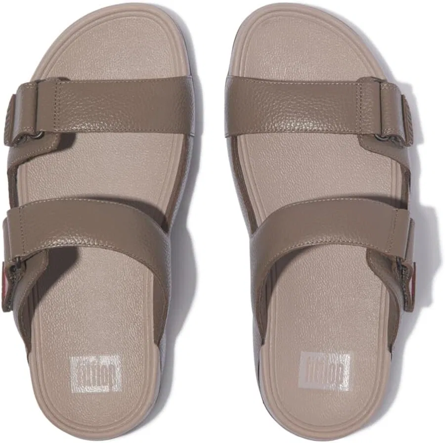 Мужские кожаные сандалии Fitflop Gogh Moc Slide, темно-синие, размер 33 EU — фото 2