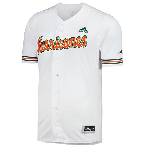 Мужская белая бейсбольная майка miami hurricanes replica Adidas — фото 3