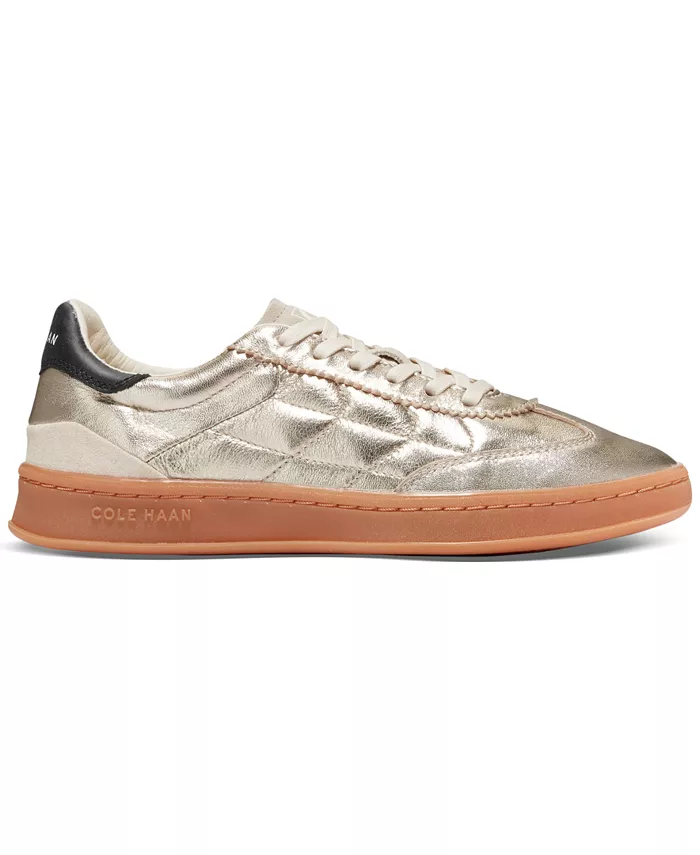 Женские кроссовки GRANDPRØ Breakaway на шнуровке с низким верхом Cole Haan, золотой — фото 2