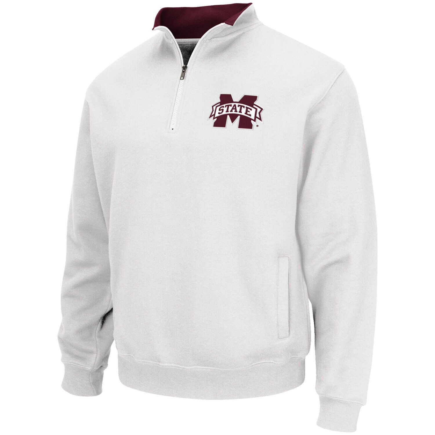 

Мужская белая куртка на молнии с логотипом Mississippi State Bulldogs Tortugas Colosseum, Белый, Мужская белая куртка на молнии с логотипом Mississippi State Bulldogs Tortugas Colosseum