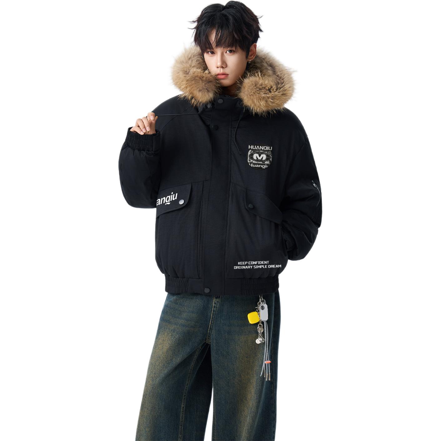 

Пуховик Unisex утепленный HUANQIU, черный