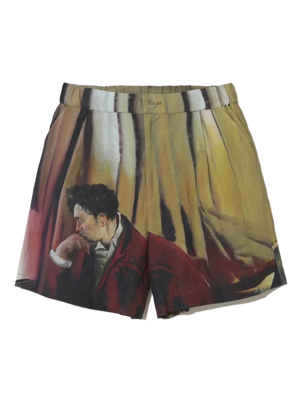 

Эластичные шорты с принтом Undercover, бежевый