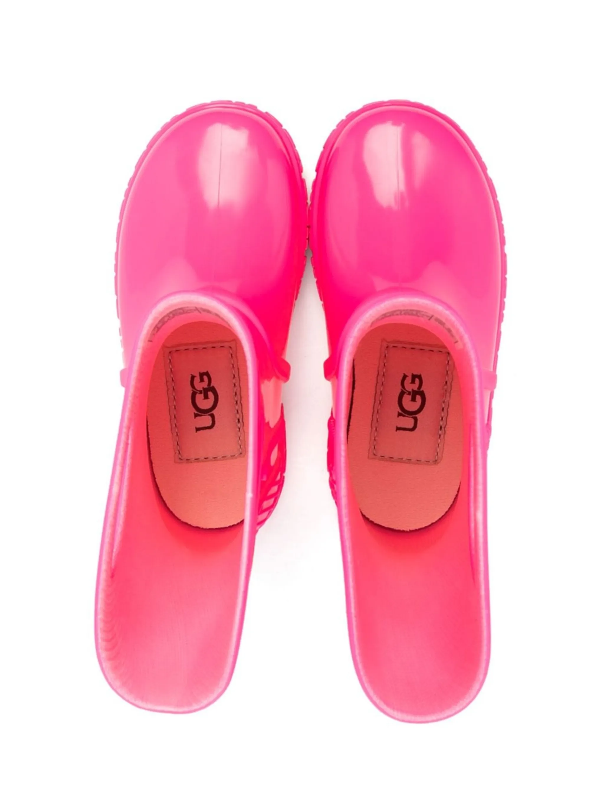 Резиновые сапоги с закругленным носком Ugg Kids, розовый — фото 3