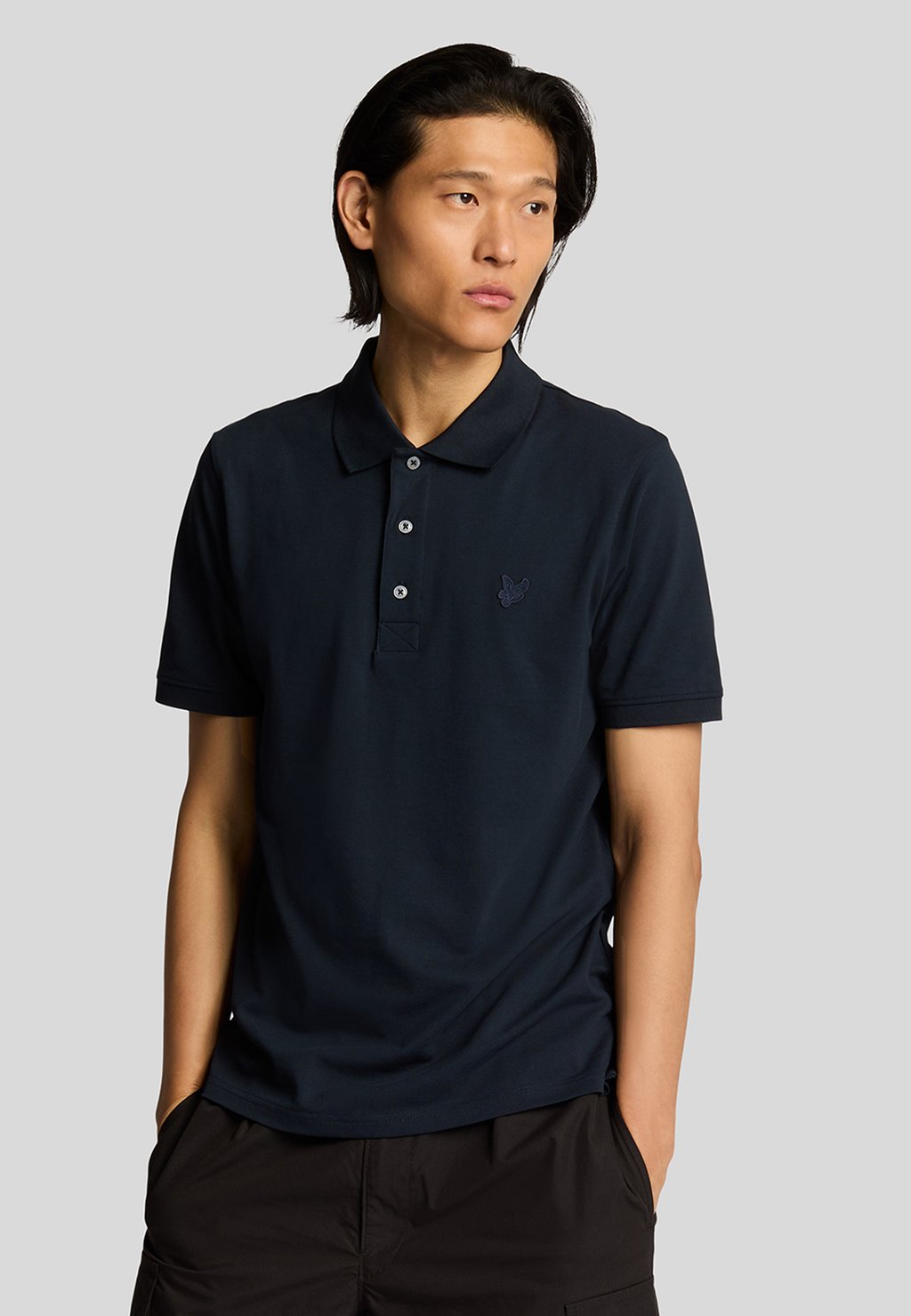 

Поло SUPERFINE Lyle & Scott, темно-синий