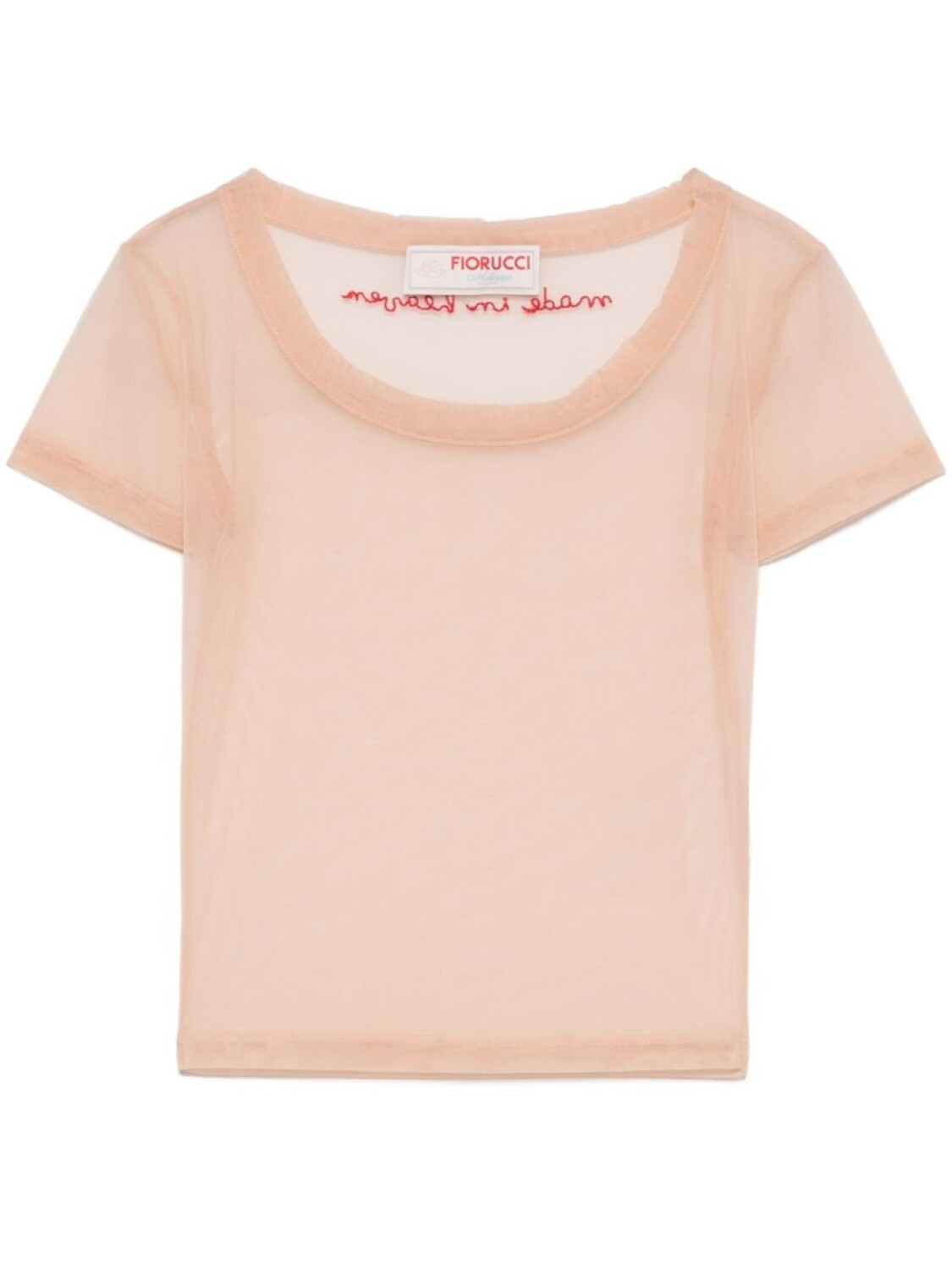 

Укороченный топ из тюля Fiorucci, нейтральный цвет