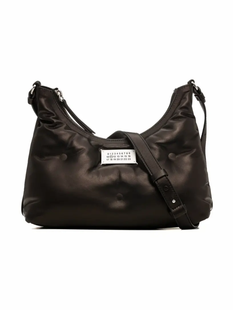 

Сумка-хобо с логотипом Maison Margiela, черный