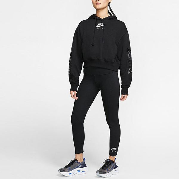Толстовка с капюшоном из воздушного флиса Nike, черный — фото 3