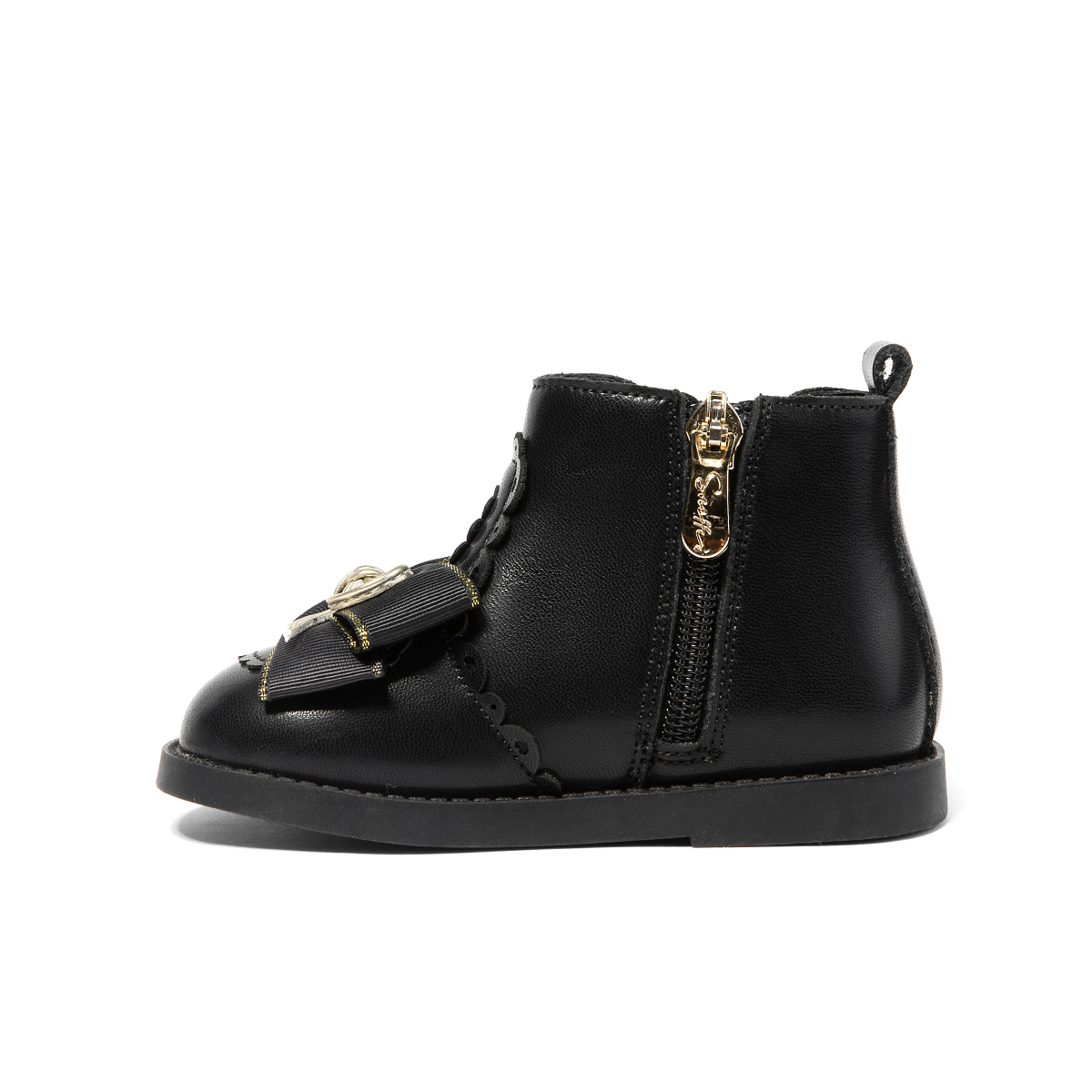 

Детские кожаные ботинки с дышащей поддержкой для детей от 3 до 7 лет Snoffy, черный