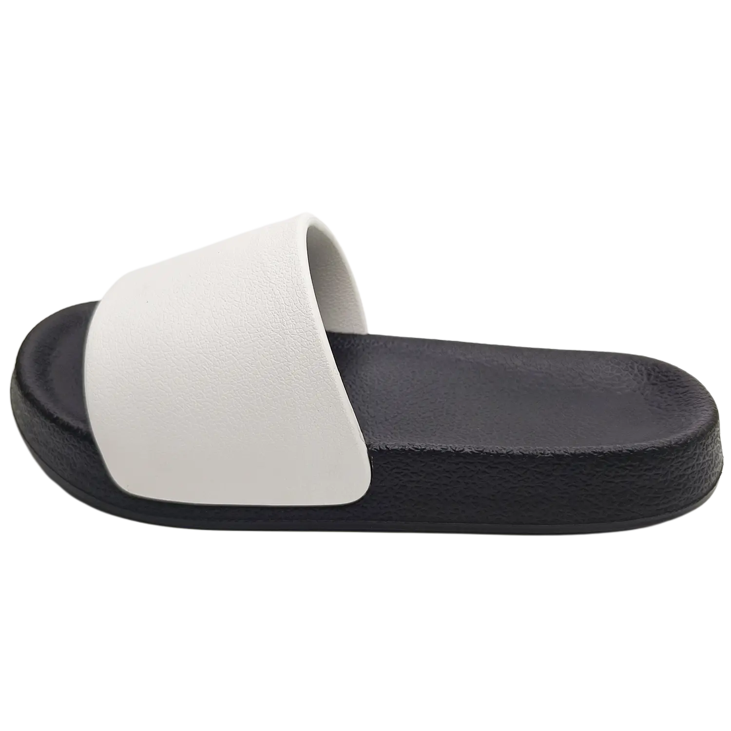 

Izt Скользящие тапочки унисекс белые с черной подошвой противоскользящие, цвет White Outer Black Base-Slip-Resistant