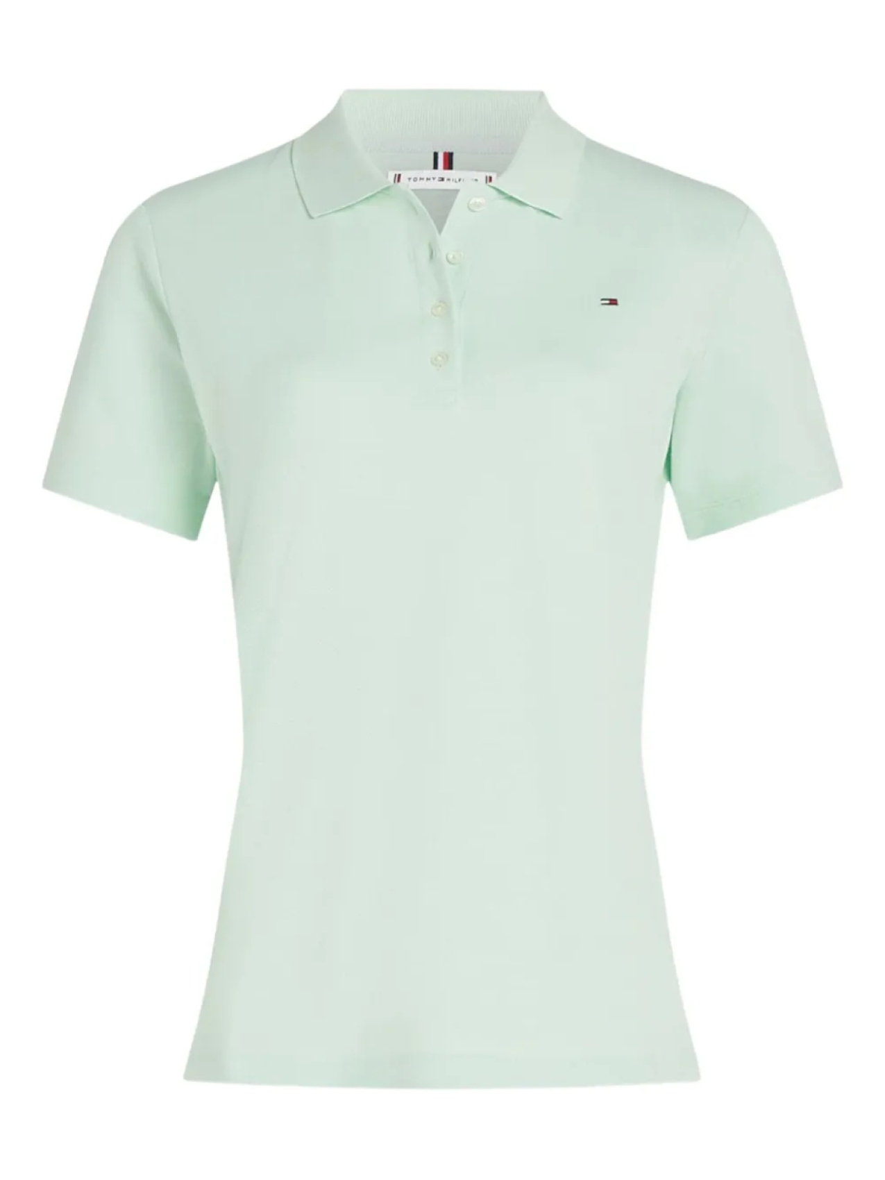

Рубашка-поло Tommy Hilfiger logo-embroidered polo top, зеленый