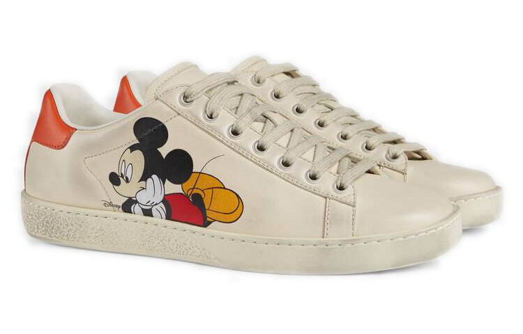 Кроссовки женские Gucci Ace x Disney, белый — фото 2