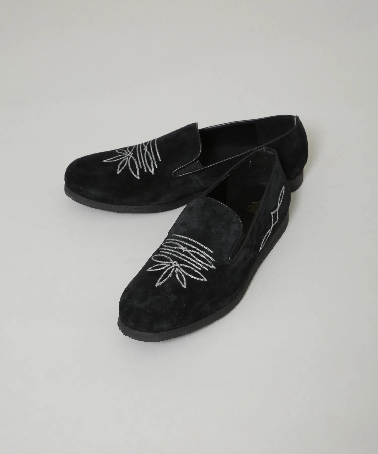 Мужские кожаные слипоны Tomo&Co. 2 MILES SHOES чёрные