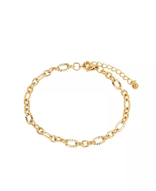 

Браслет из овальных и текстурированных звеньев Aurora Little Sky Stone, gold