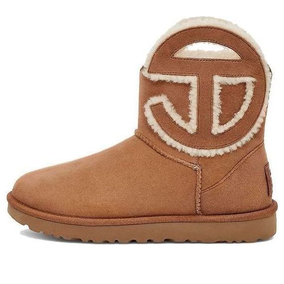 

Кроссовки UGG x Telfar Logo Classic Mini 'Chestnut', бежевый