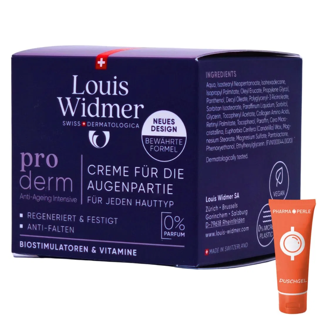 Крем для кожи вокруг глаз Louis Widmer Proderm, без запаха, 30 мл Pharma Perle