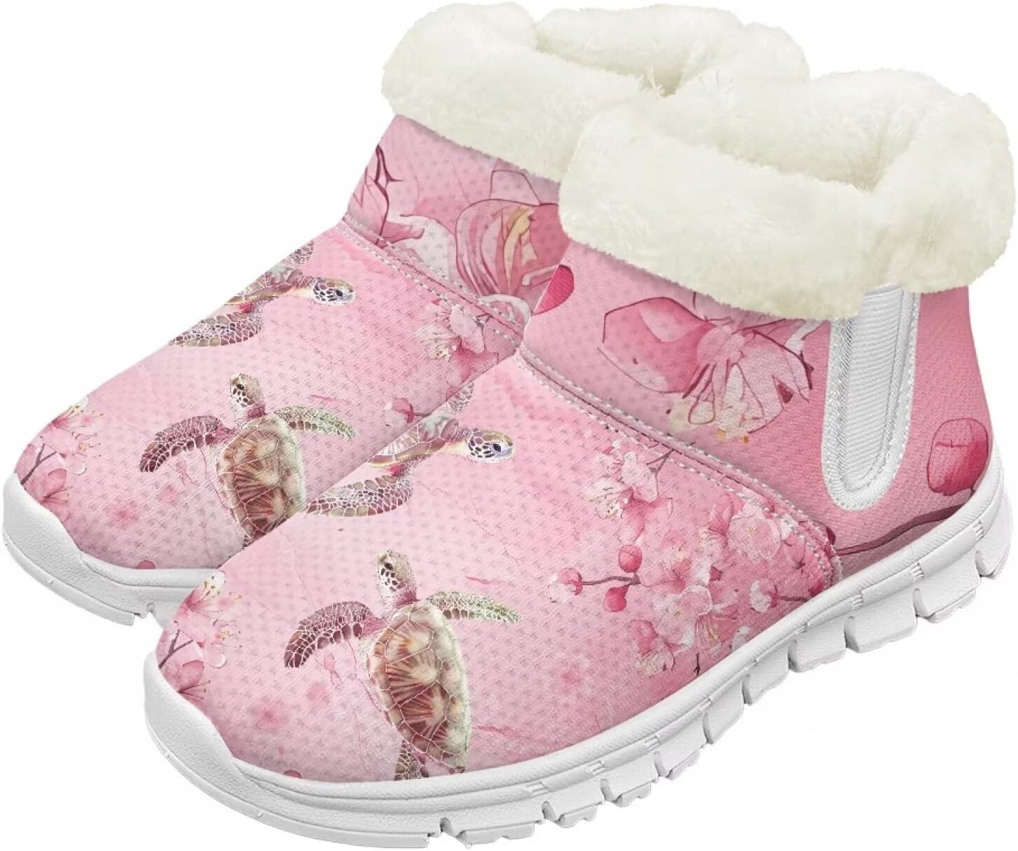 

Pzuqiu Зимние сапоги для мальчиков и девочек с водонепроницаемой утепленной меховой подкладкой для малышей, детей и старших детей, для холодной погоды и походов на улице, белая подошва