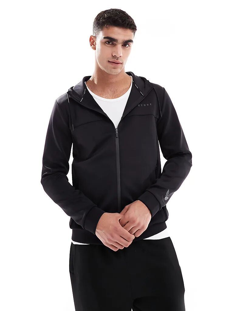 

Толстовка Castore Scuba с застежкой-молнией черного цвета