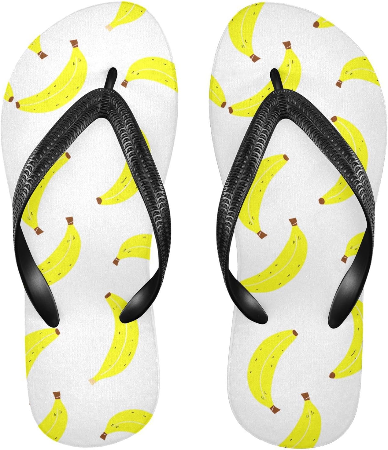 

Банан Фрукт Белые Вьетнамки Пляжный Душ Сланцы Резиновые Нескользящие Летние Шлепанцы Обувь для Ходьбы Мужчины Женщины Sinestour