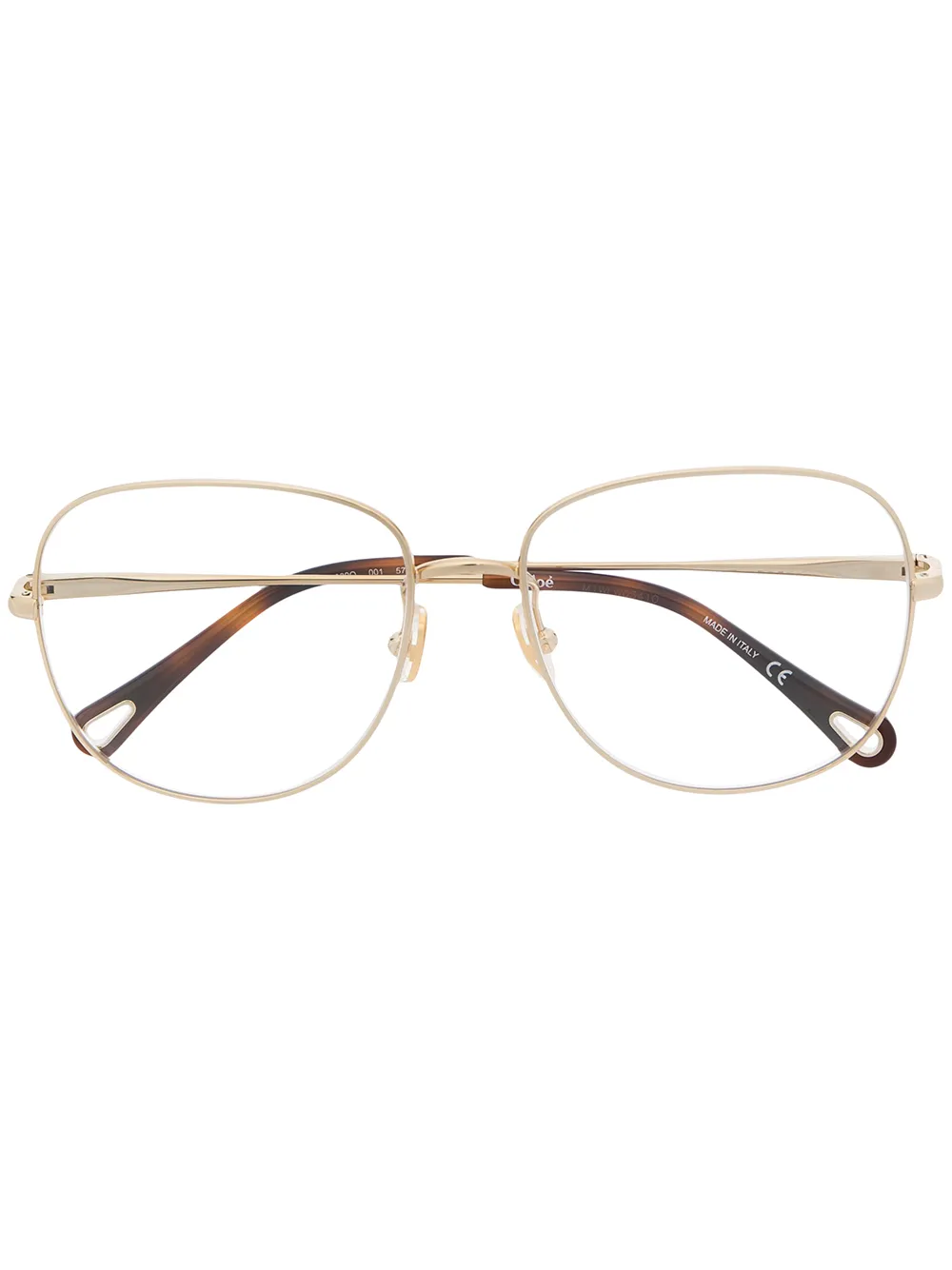 

Очки в круглой оправе Chloé Eyewear, золотой