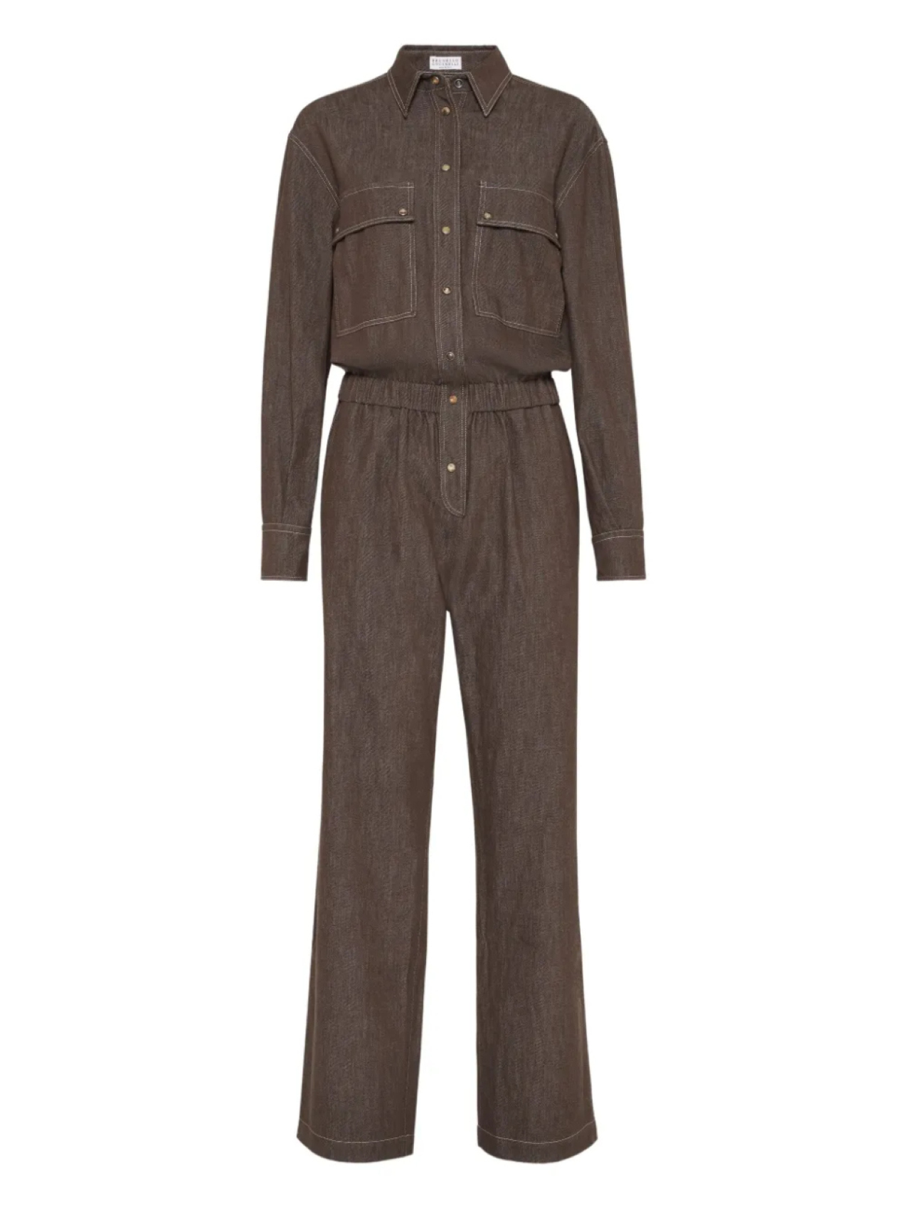 

Brunello Cucinelli джинсовый комбинезон, коричневый