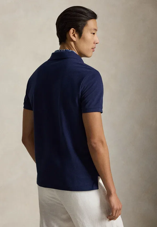 Поло с коротким рукавом Polo Ralph Lauren, цвет ньюпорт-нави — фото 3