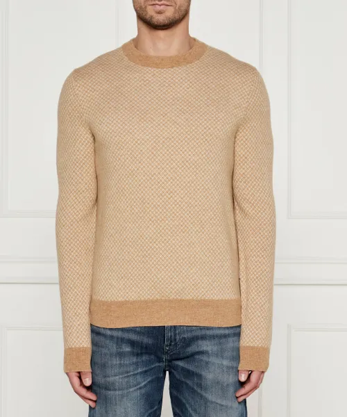 

Шерстяной свитер h-eltoro Regular fit Boss, бежевый