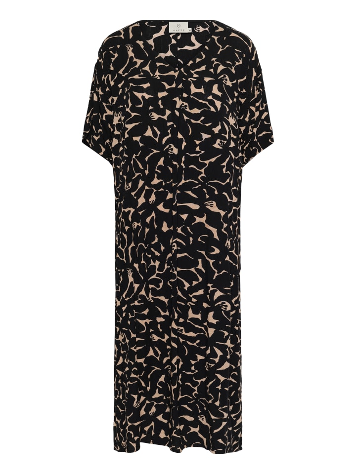 

Платье BPisabella, свободного кроя, с принтом в виде цветов природы/черного цвета Kaffe