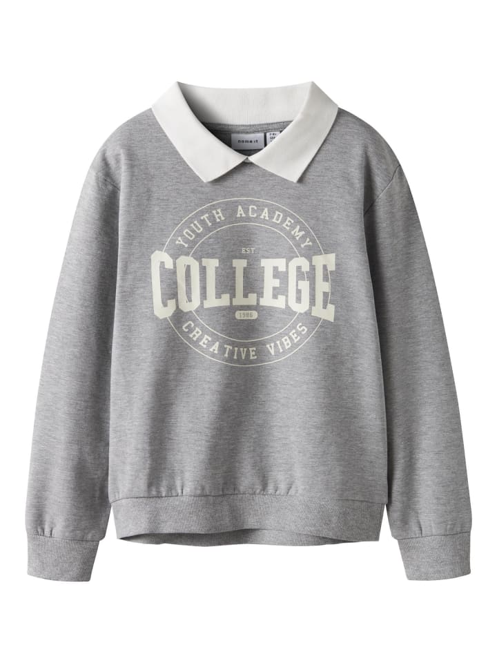 

Толстовка name it, серый меланж