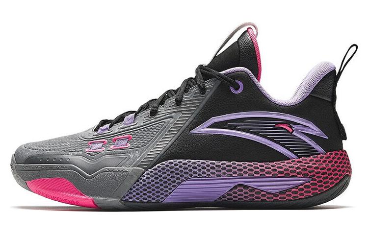 

Anta Quick Battle 5 Амортизирующие Износостойкие Высокие Баскетбольные Кроссовки Мужские Черный Серый Фиолетовый, Холодный Серый/Светлый Песочный Фиолетовый/Черный