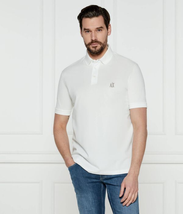 

Рубашка поло Regular fit Armani Exchange, белый