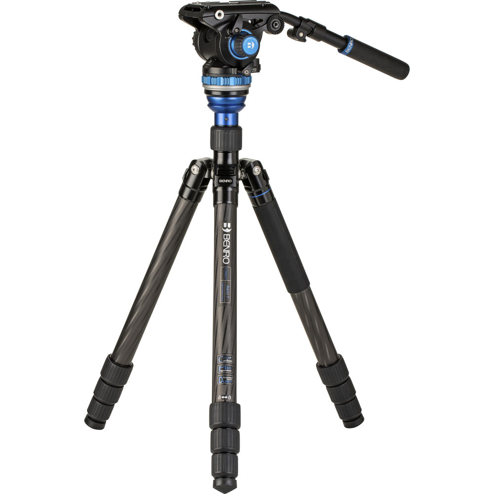 

Складной карбоновый дорожный штатив Benro C3883 с жидкостной видеоголовкой S6Pro