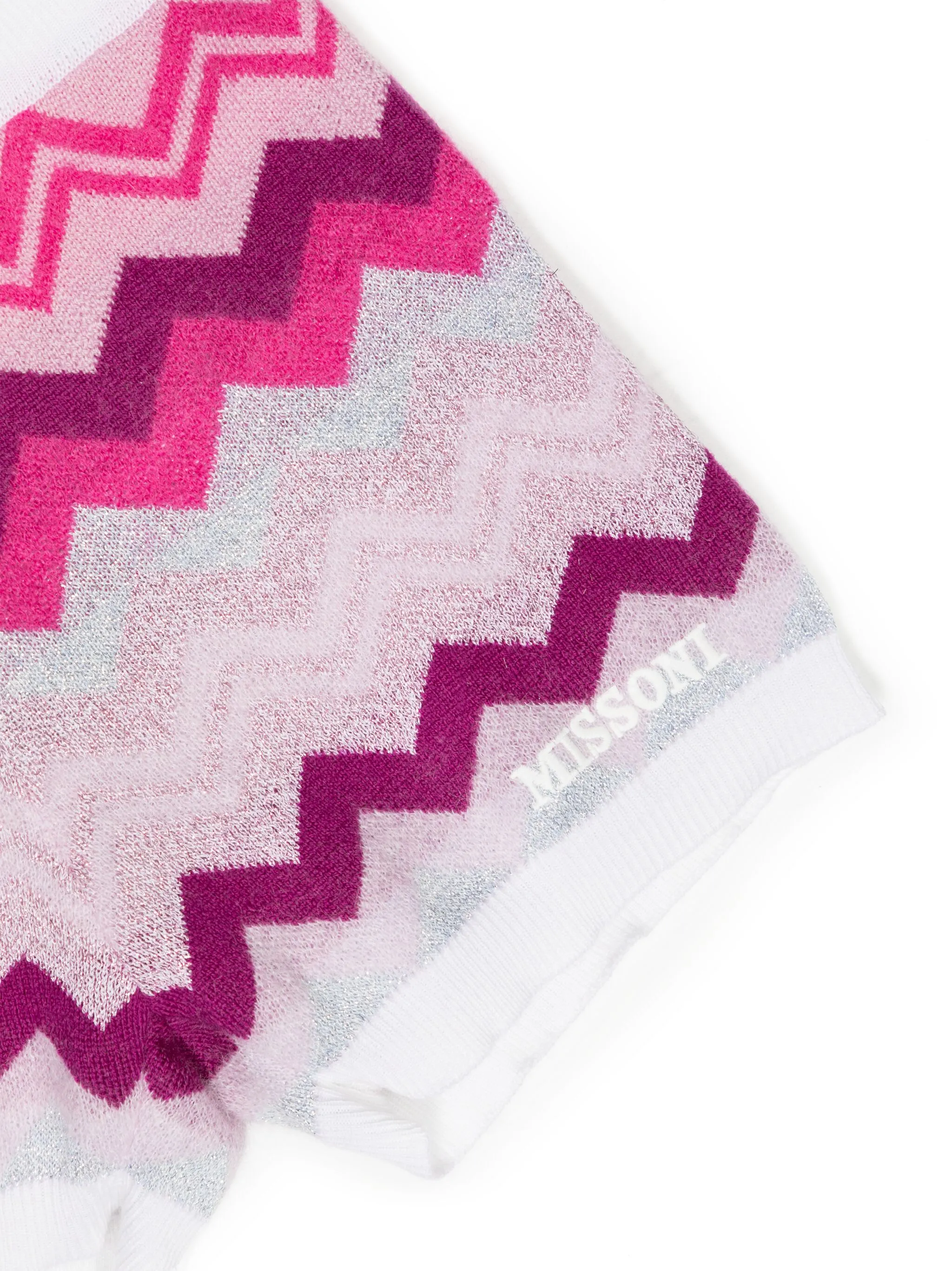 Шорты с узором зигзаг Missoni Kids, розовый — фото 3