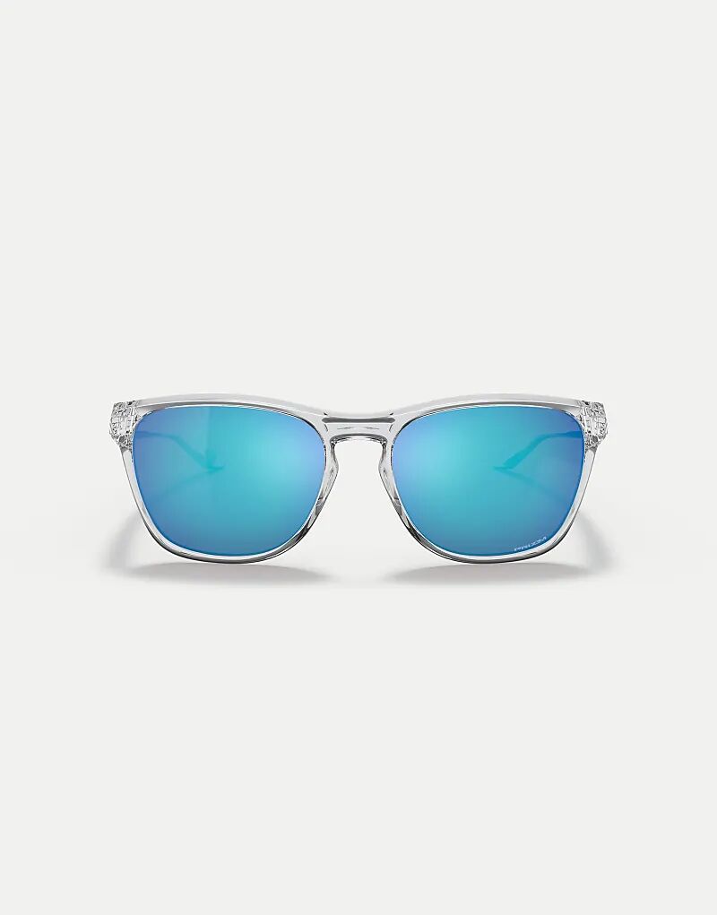 

Солнцезащитные очки Oakley Manorburn квадратной формы с синими зеркальными линзами из полированного прозрачного стекла