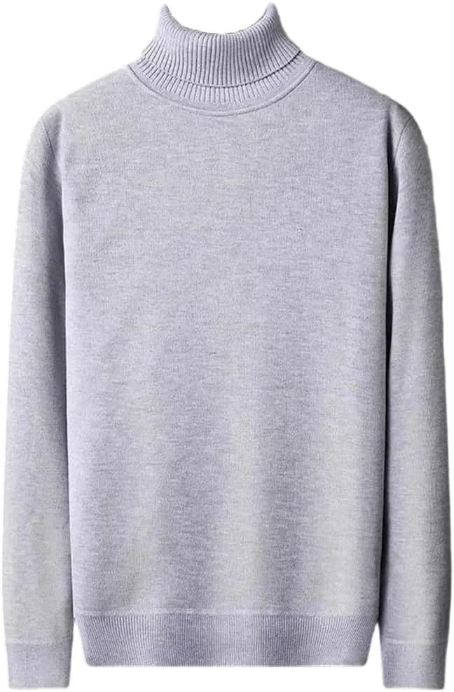 

Мужской повседневный свитер Slim Fit с длинным рукавом и воротником-гольф