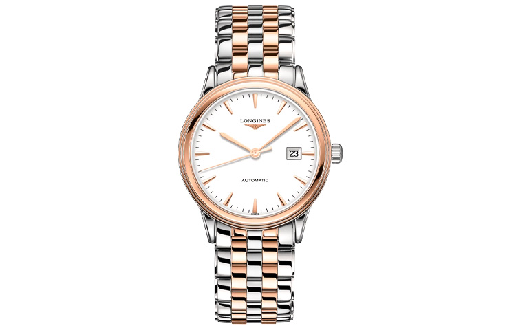 

LONGINES Часы Men's Military Flag Collection Watch, White Gold Watch Dial