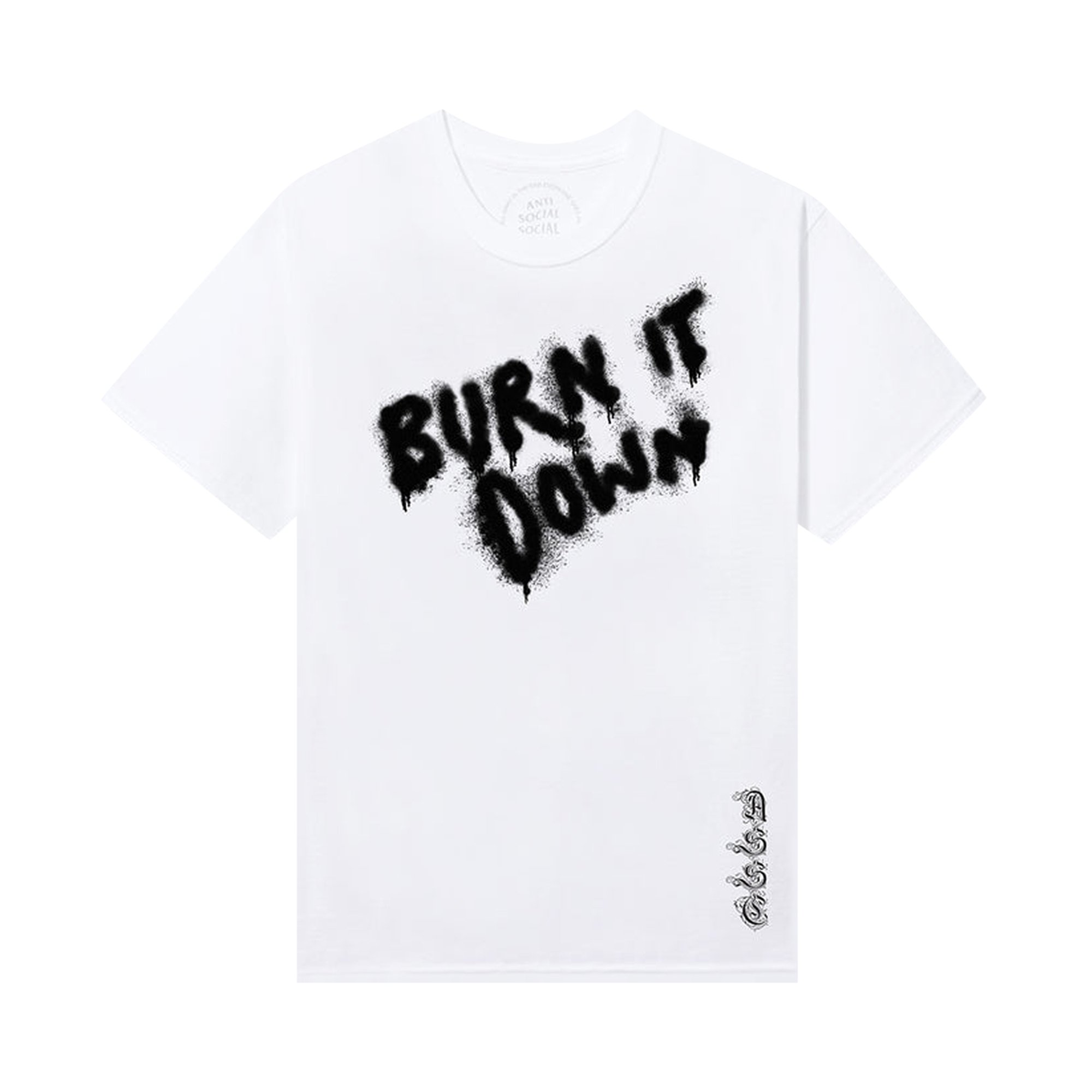 

Футболка Anti Social Social Club x 2 Tone Burn It Down, цвет Белый