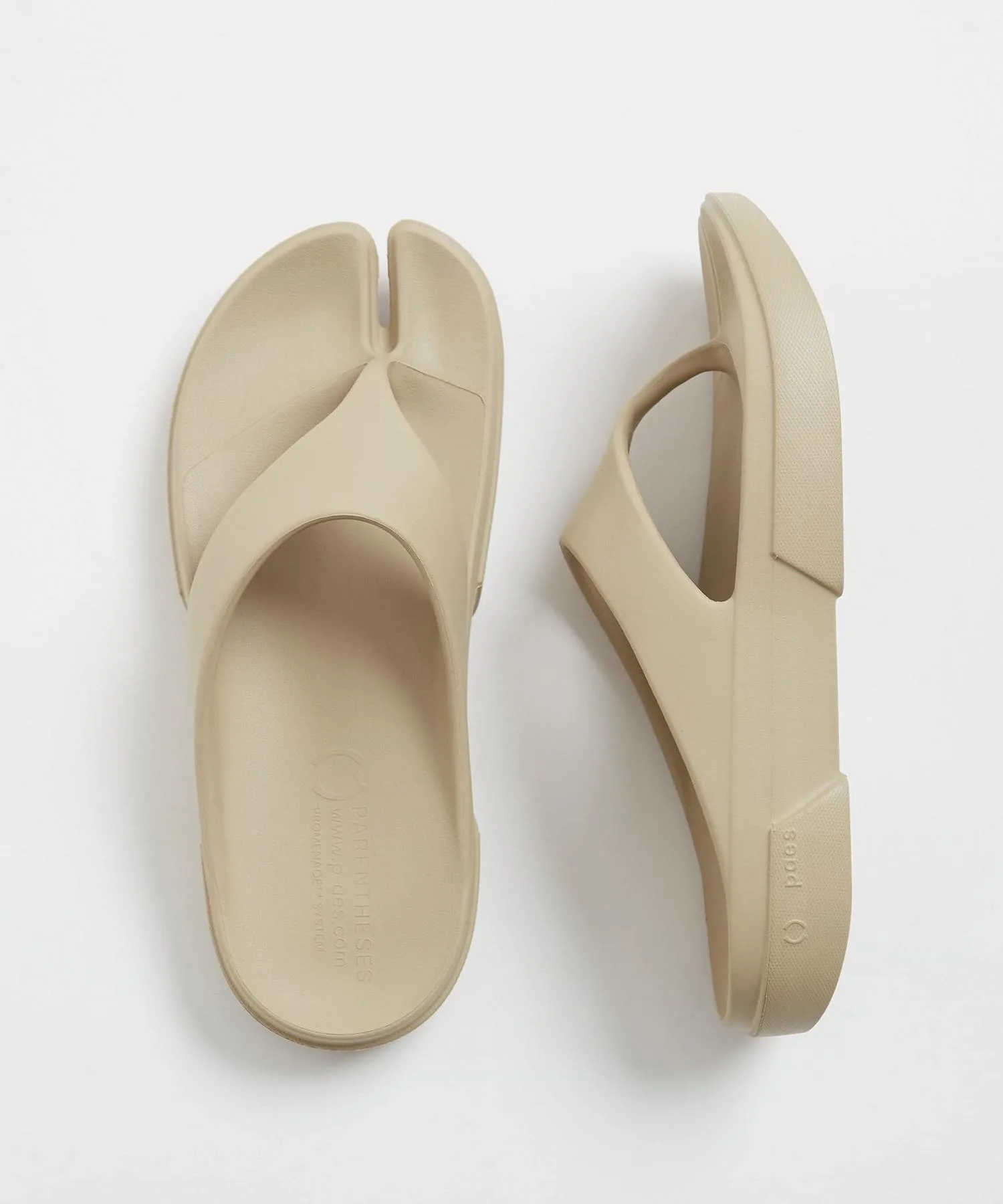 Мужские сандалии PAES Flipflop Basic Line бежевые