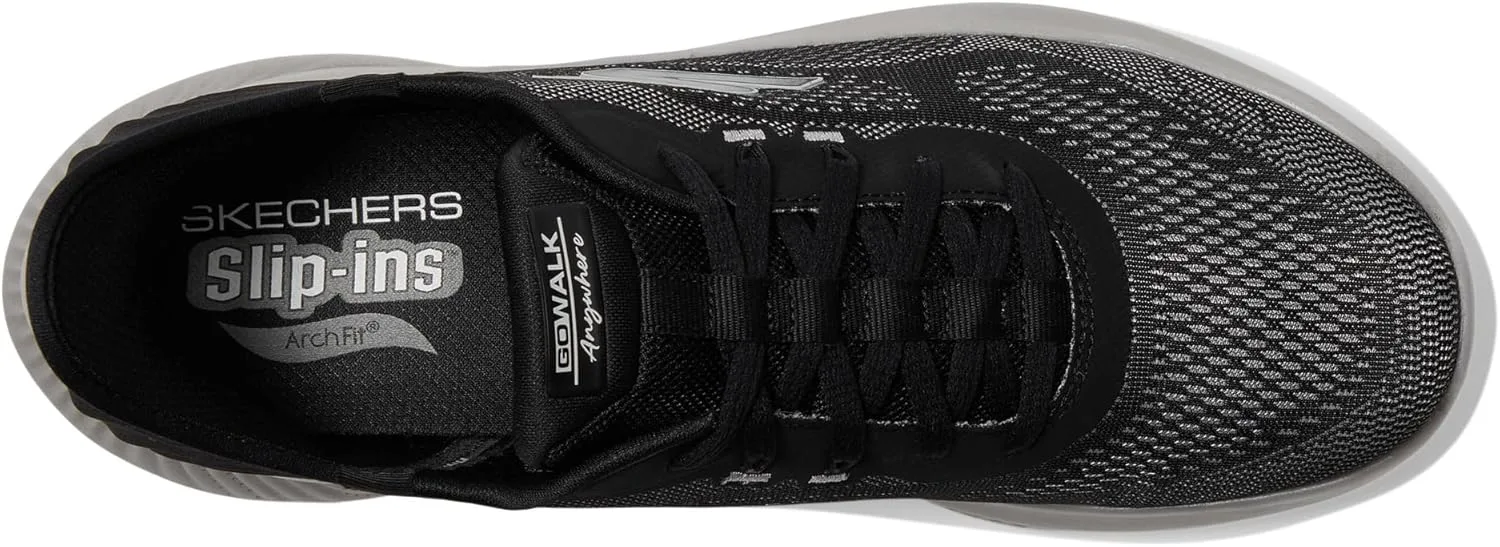 Мужские кроссовки Skechers Go Walk Anywhere, черный/серый — фото 2