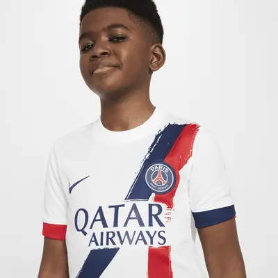 Джерси Nike Paris Saint-Germain 2024/25 Stadium Away, цвет White/Midnight Navy/University Red/Midnight Navy — фото 3