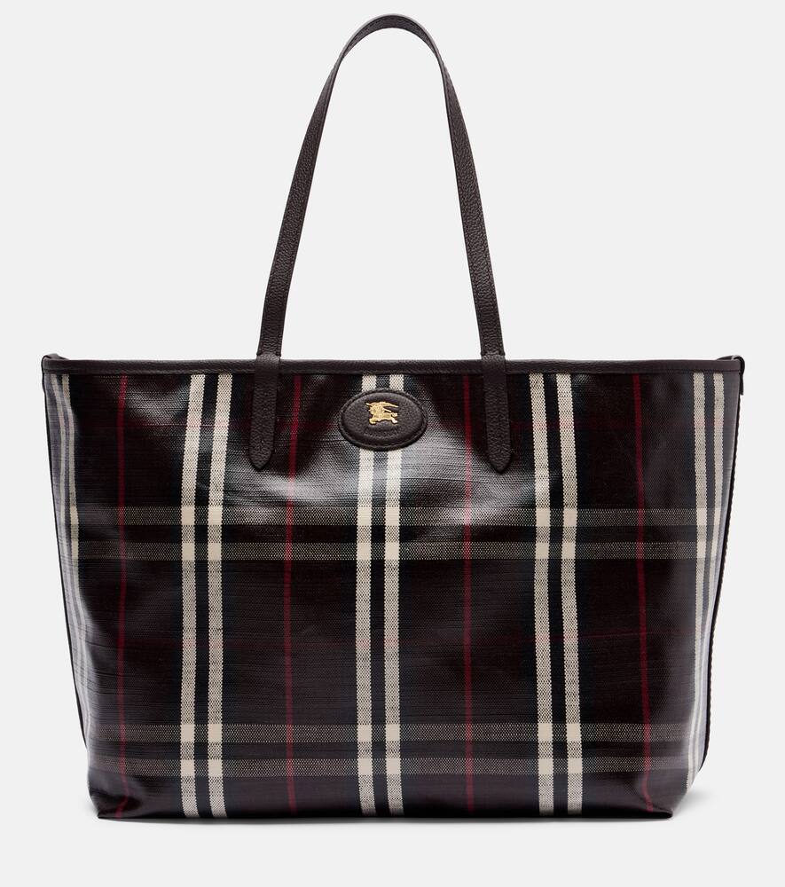 

Средняя жаккардовая сумка-тоут Burberry, Mahogany