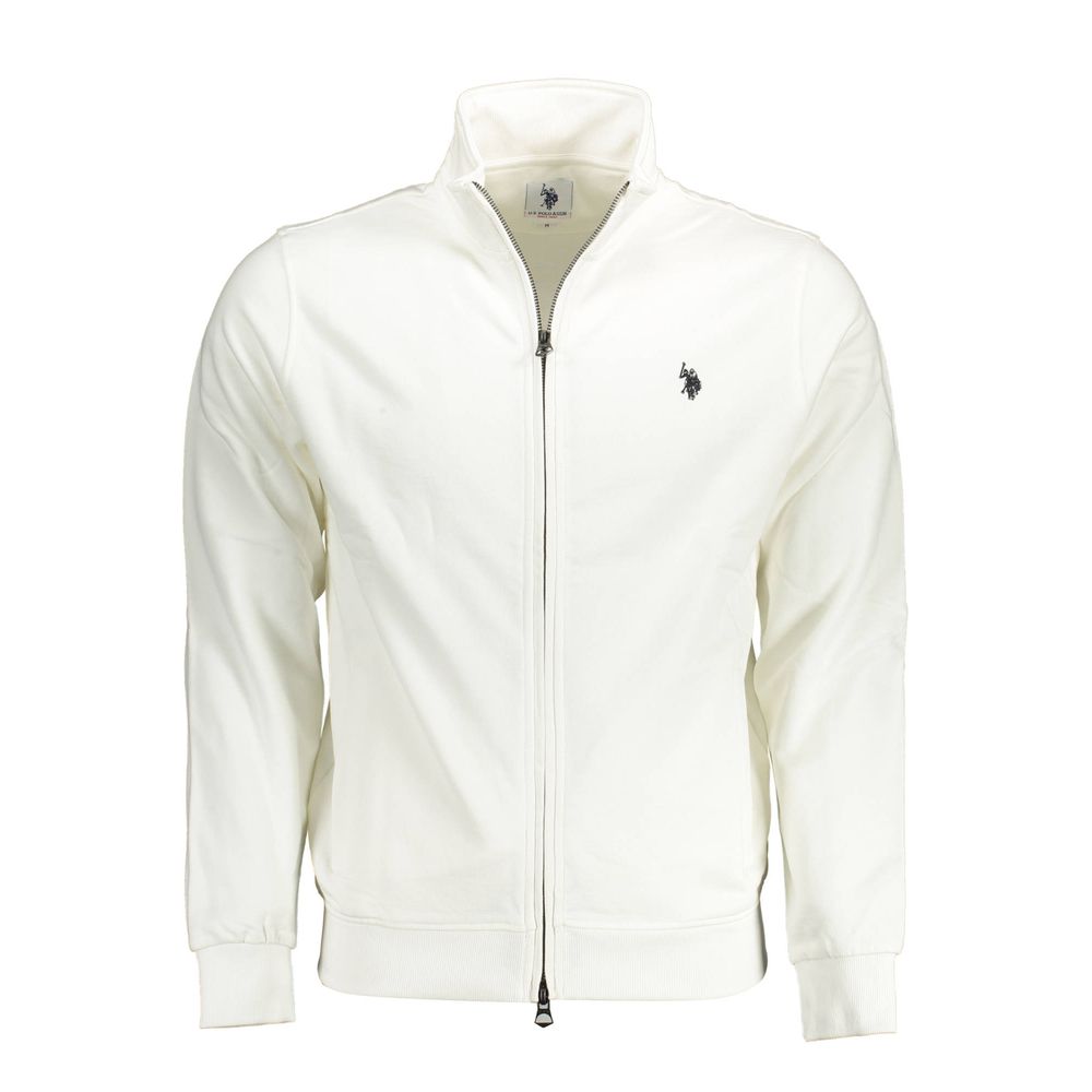

Белый хлопковый свитер U.S. Polo Assn.