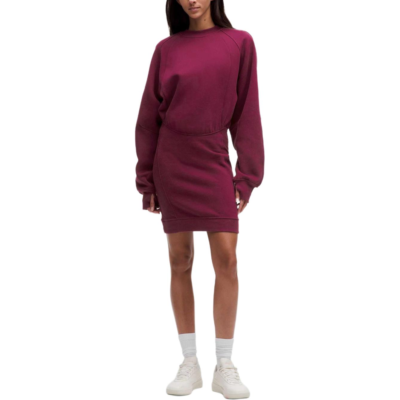 

Женское платье с длинными рукавами Scuba Series Lululemon, красный