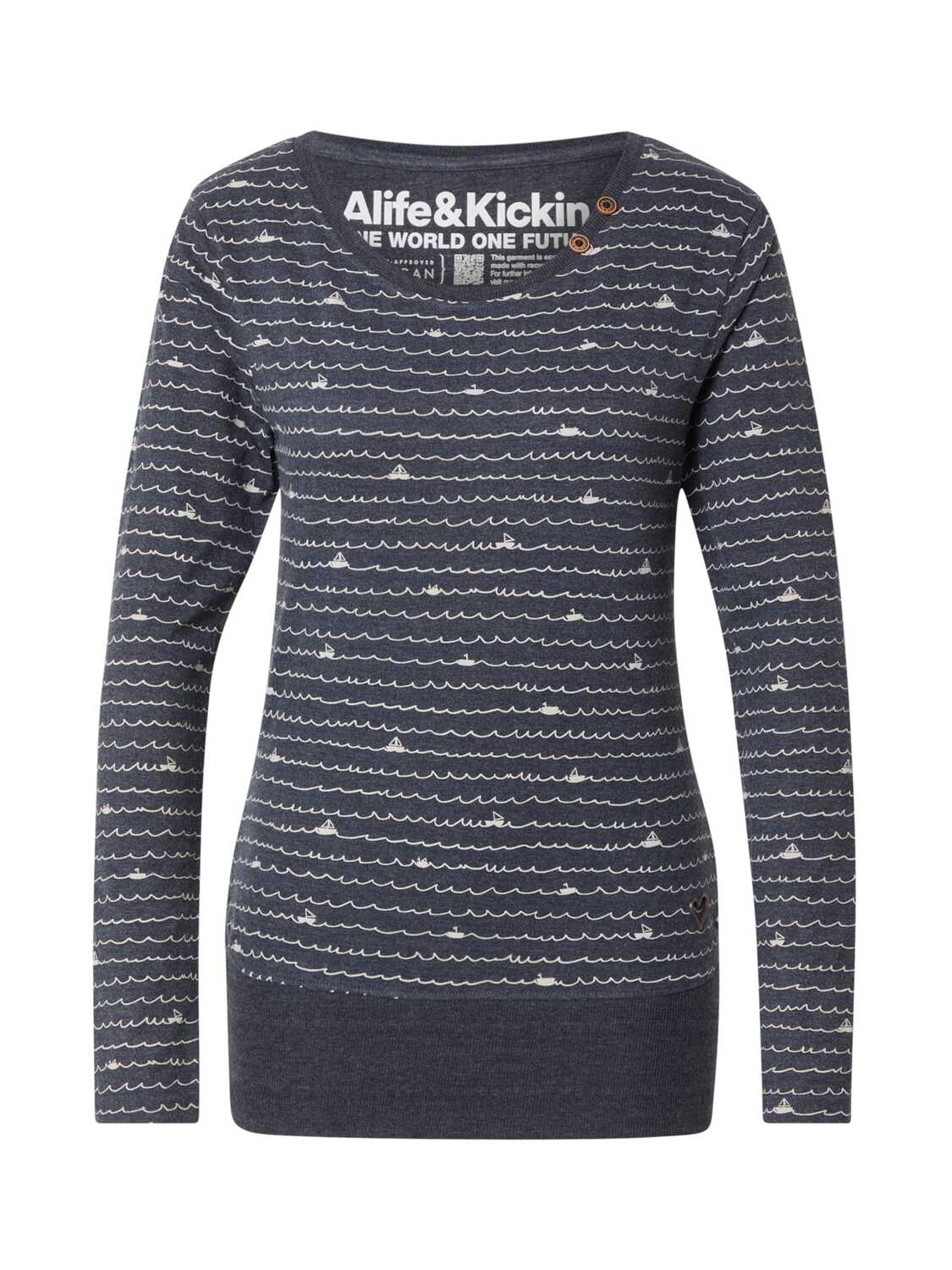 

Alife & kickin Лонгслив 'ConnyAK B' в цвете Marine Blue