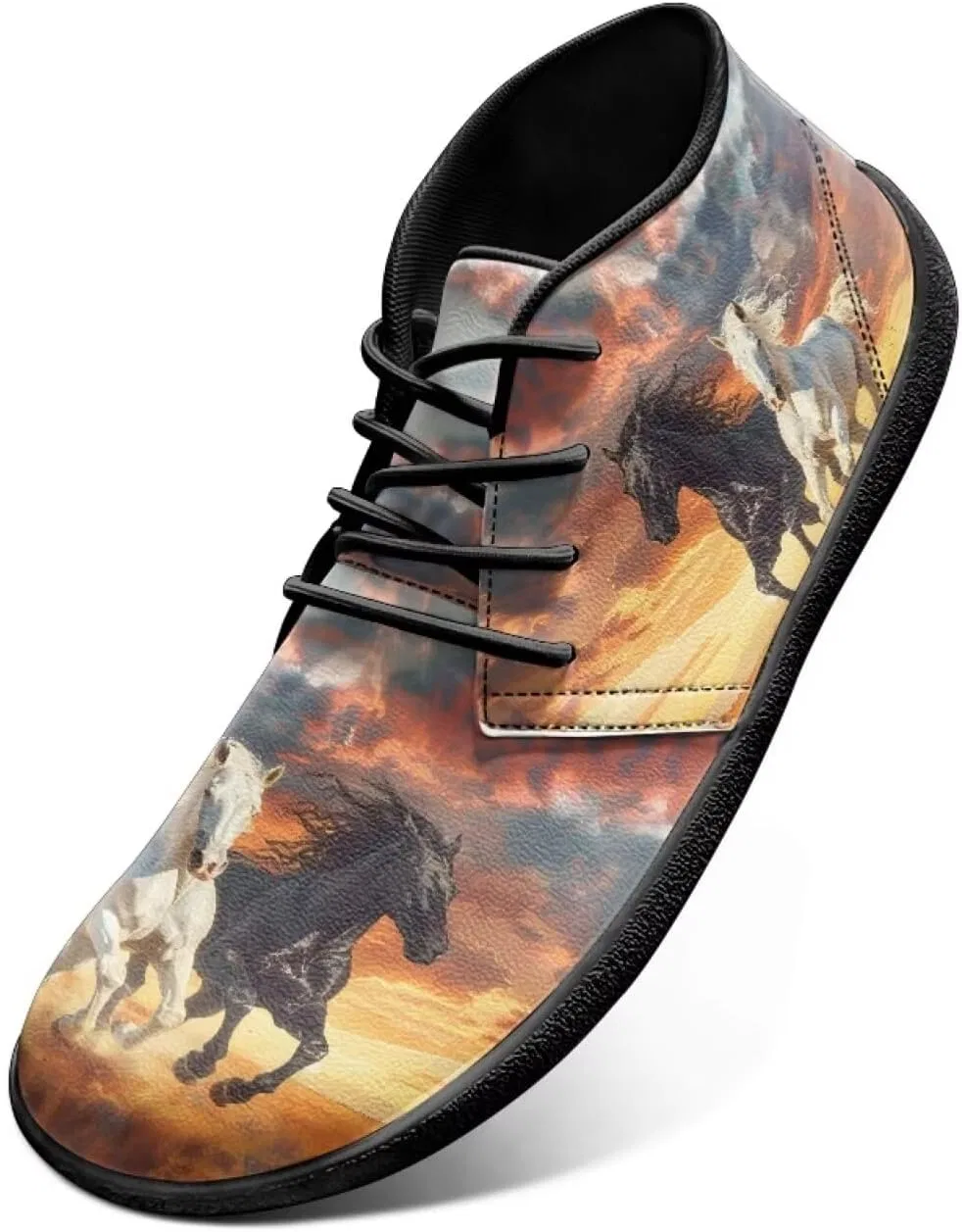 Кроссовки мужские Fashion Sneakers, Running Horse Watercolor Sky Forchrinse — фото 3