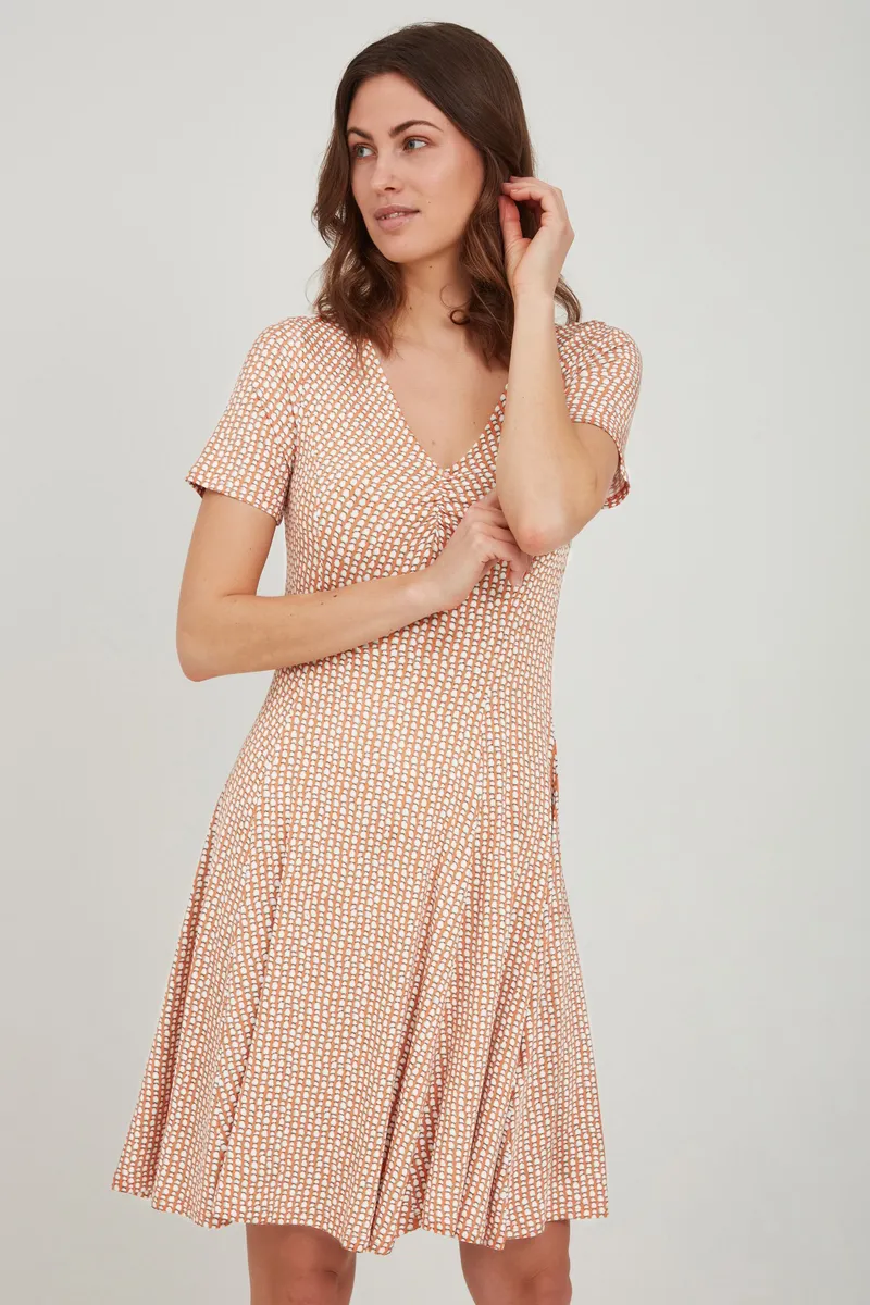 

Трикотажное платье Fransa " Fransa FRAmdot", цвет Dusty Orange Graphic Mi