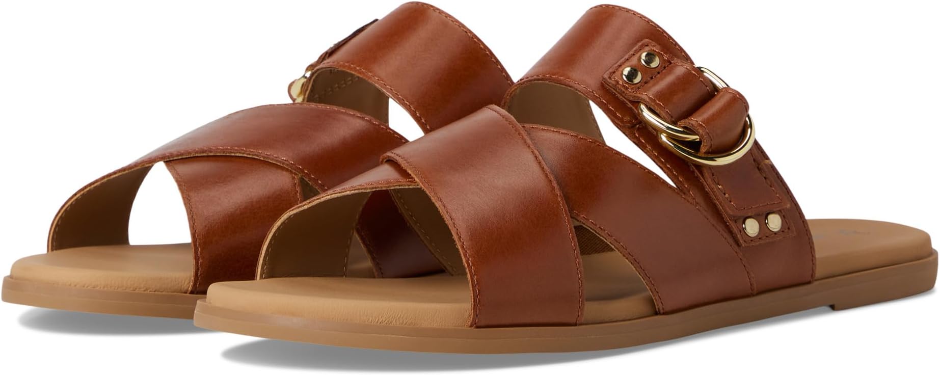 Сандалии Johnston & Murphy Shayla Cross-Band Slide, цвет Cognac